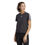 Abbigliamento adidas adidas Training Essential 3Stripes Maglietta Donna-Nero,Bianco