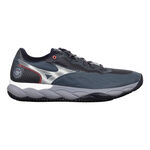 Scarpe da tennis Mizuno Mizuno Wave Enforce Court Scarpa Per Terra Rossa Uomini-Grigio,Bianco