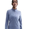 Swift Half-Zip Camicia da corsa Donna - grigio-blu, argento