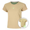 Wild Cross Maglietta Donna-Beige,Verde Neon
