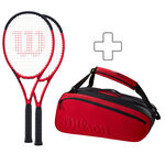 Confezione Di Racchette Wilson 2x Clash 100 Pro V2.0 plus Schlägertasche