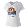 Melbourne Sunrise Maglietta Donna-Bianco,Multicolore