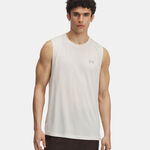 Abbigliamento Under Armour Under Armour Trail Run Launch Camicia da corsa Uomini - grigio chiaro, 