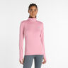 Essentials Space Dye Quarter Zip Manica lunga Donna-rosa