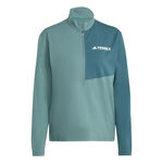 Abbigliamento adidas adidas Terrex MT Half-Zip Camicia Da Corsa Donna-Verde Scuro,Verde