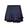 Long Pleat Tier Gonna Donna-Nero,Blu