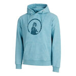 Abbigliamento Quiet Please Quiet Please Create Washed Out Loose Fit Felpa Con Cappuccio Uomini-Blu Chiaro,Color Petrolio