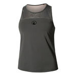 Abbigliamento Quiet Please Quiet Please Sparkle Racerback Canottiera Donna-Antracite