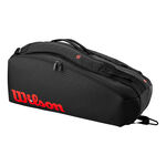 Borse Da Tennis Wilson CLASH V3 6PK RACQUET BAG BLACK/Infrared