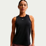 Abbigliamento Nike Nike One Dri-Fit Canottiera Donna-nero, bianco