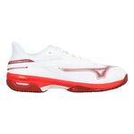 Scarpe da tennis Mizuno Mizuno  Wave Exceed Court Scarpa per terra rossa Uomini - bianco, rosso