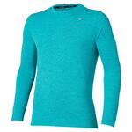 Abbigliamento Mizuno Mizuno Core Impulse Camicia da corsa Uomini - blu, 