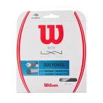 Wilson Wilson Duo Power (NXT Power + Alu Power) Set Di Corde 12,2m-Argento,Colori Naturali