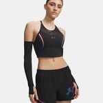 Abbigliamento Under Armour Under Armour Velociti Elite Crop  Camicia da corsa Donna-nero, rosa