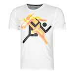 Abbigliamento Puma Puma Run Faster Icons Graphic Camicia Da Corsa Uomini-Bianco,Multicolore