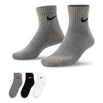 Abbigliamento Nike Nike Everyday Lightweight Calzini da tennis Confezione da 3 Unisex - grigio, nero