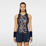 Miria Printed Canottiera Donna-Blu Scuro,Arancione